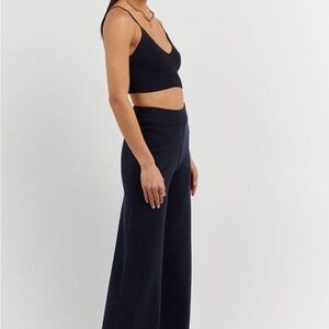 DISSH Women's High Waisted Navy Knit 2/XS Pants